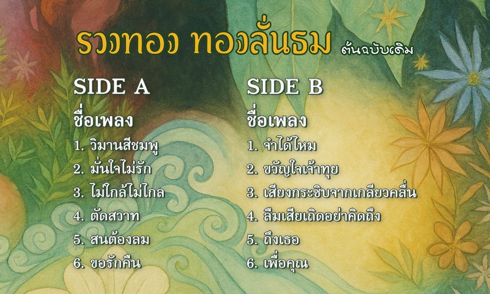 แผ่นเสียง รวงทอง ทองลั่นธม